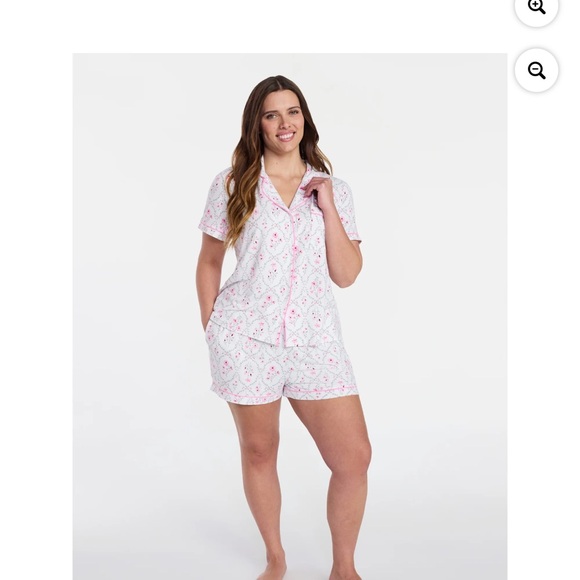 Floral Print Women's Pajama Set - Picture 3 of 9